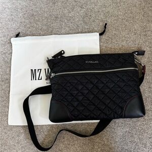MZ Wallace Quilted Black Crossbody Bag